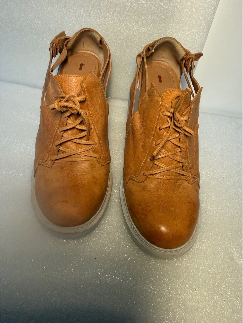 Schuler & Sons Philadelphia Sade Leather Oxford Heels Size 9.5 B - Picture 3 of 11